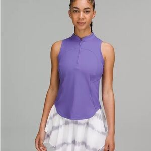 Lululemon Front-Zip Mockneck Tennis Tank Top
